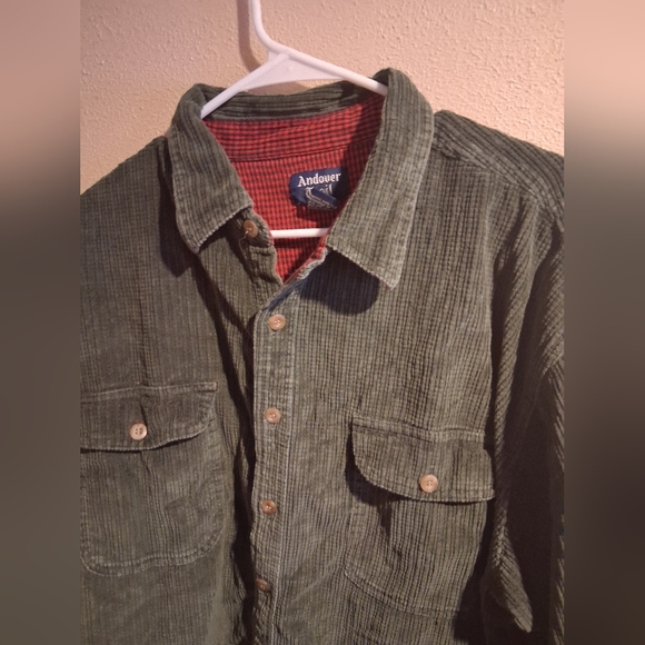 Vintage Andover Trail Fleece Lined Courdroy Shacket Jacket XL - Picture 2 of 5